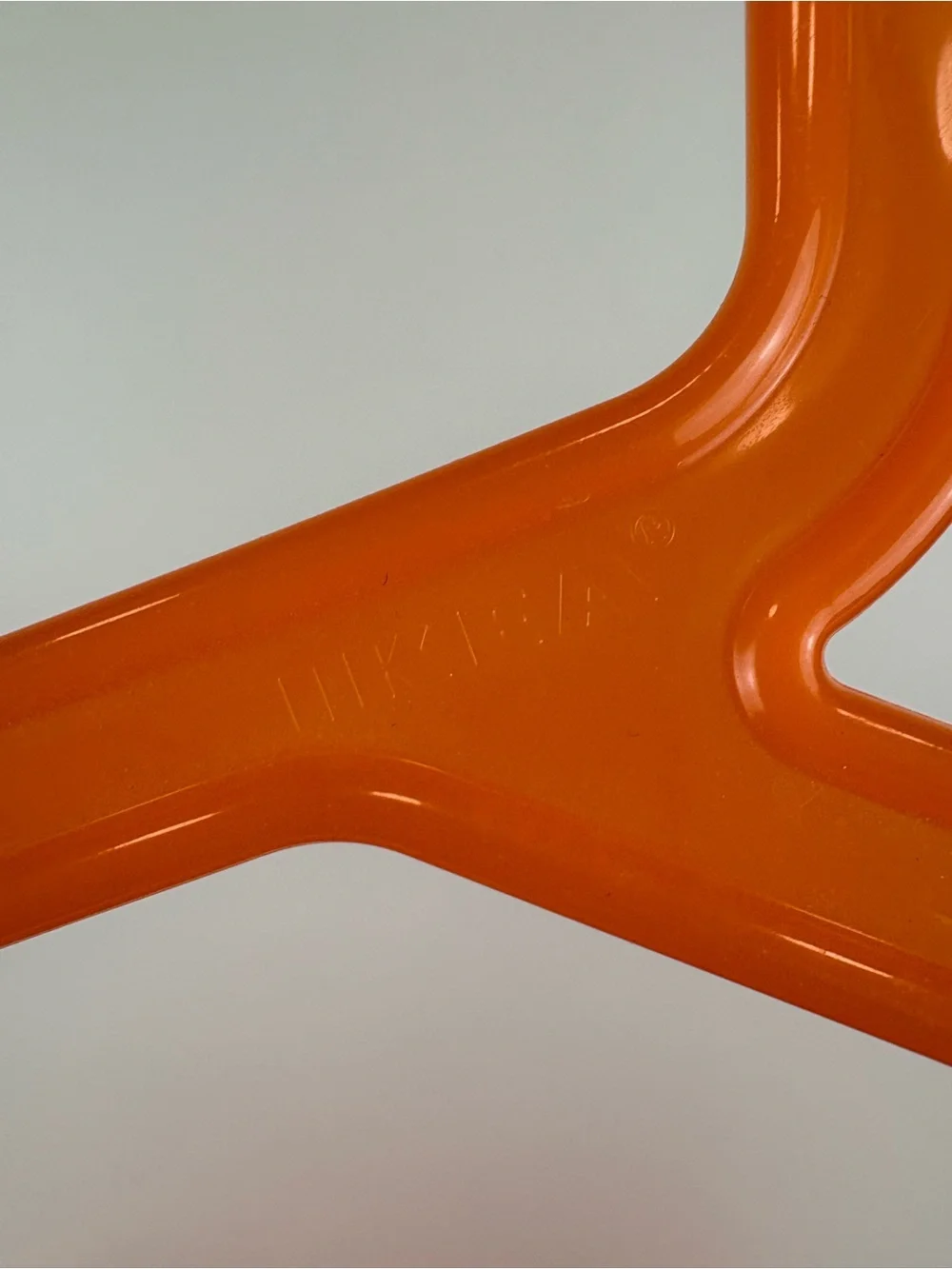 DISCONTINUED IKEA BAGIS Children Clothes Hangers Anna Efverlund Orange Lot of 21